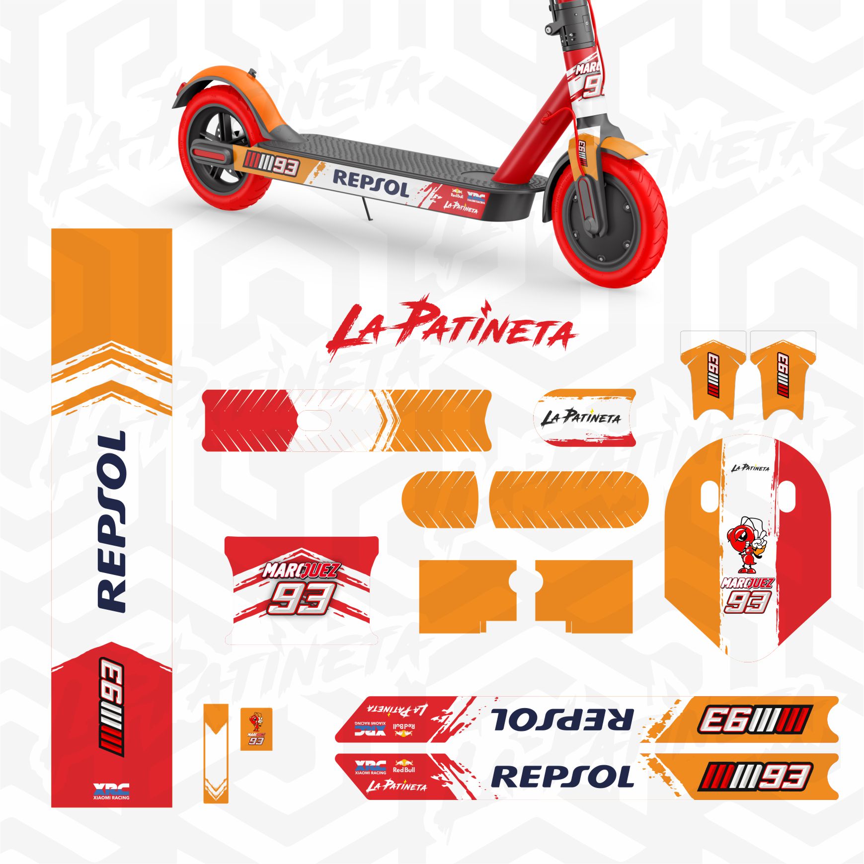 Vinilo Moto Gp1 Repsol Marc Marquez - ⚡ La Patineta ⚡